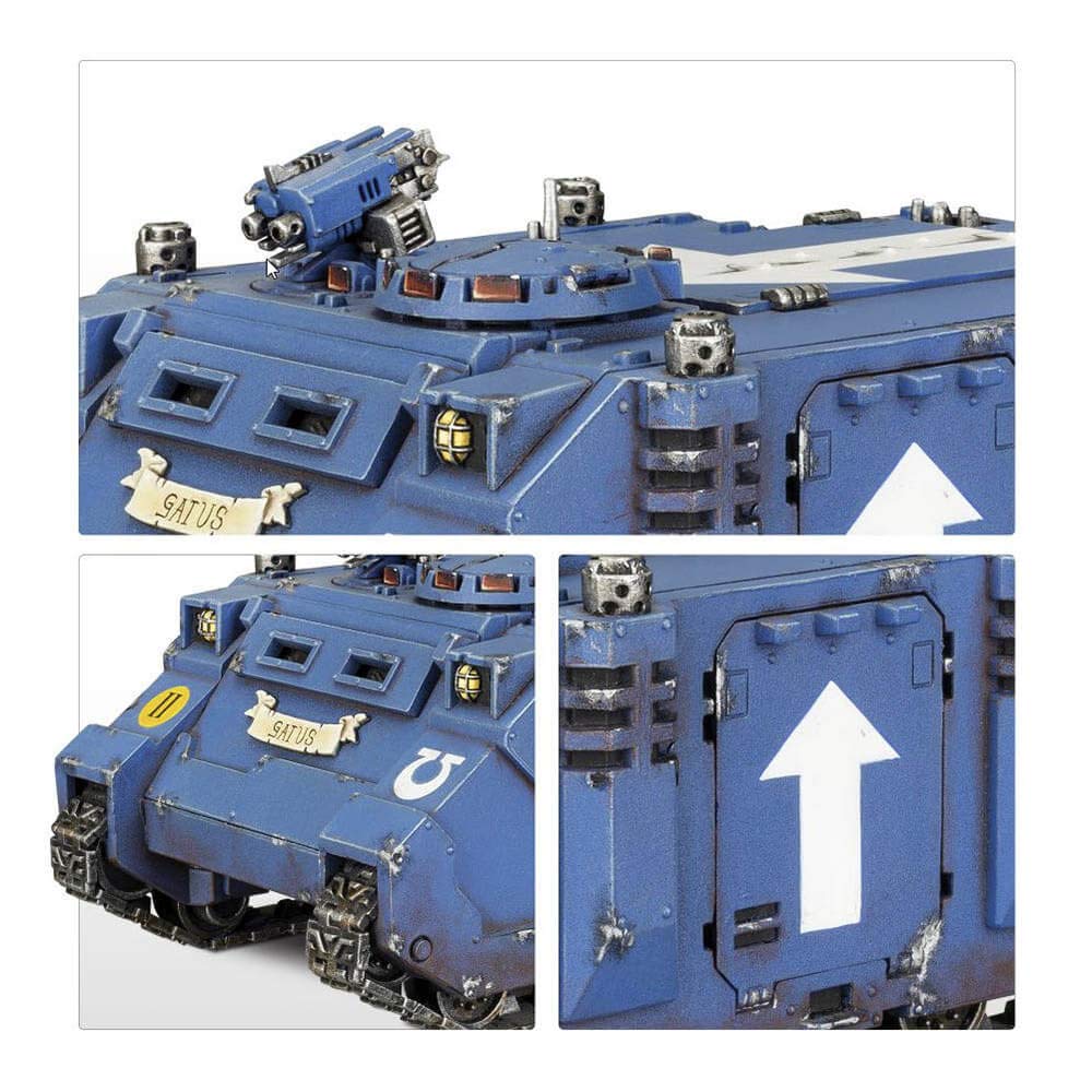 Games Workshop 99120101227' Space Marine Razorback Game, Black