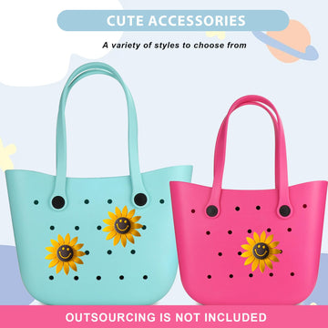 Lckaey Rubber Beach Bag Accessories-Pvc Rubber Decoration-For Eva Purse Bogg Inserts Y064Figure 40