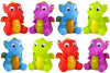 Rubber Dragon Toys | 12 Pack | 3 Inch Water Squirting Bright Colors