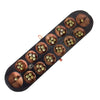 Africa Heartwood Project African Oware Mancala Board - Extended Size, Hand-Carved Solid Wood With Elephant Design, Wooden Foldin