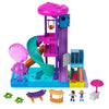 Polly Pocket Outdoor Toy - Pollyville Super Slidin Water Park Playset with 2 Micro Dolls & Accessories, Multi, Model GNG65, Taille unique