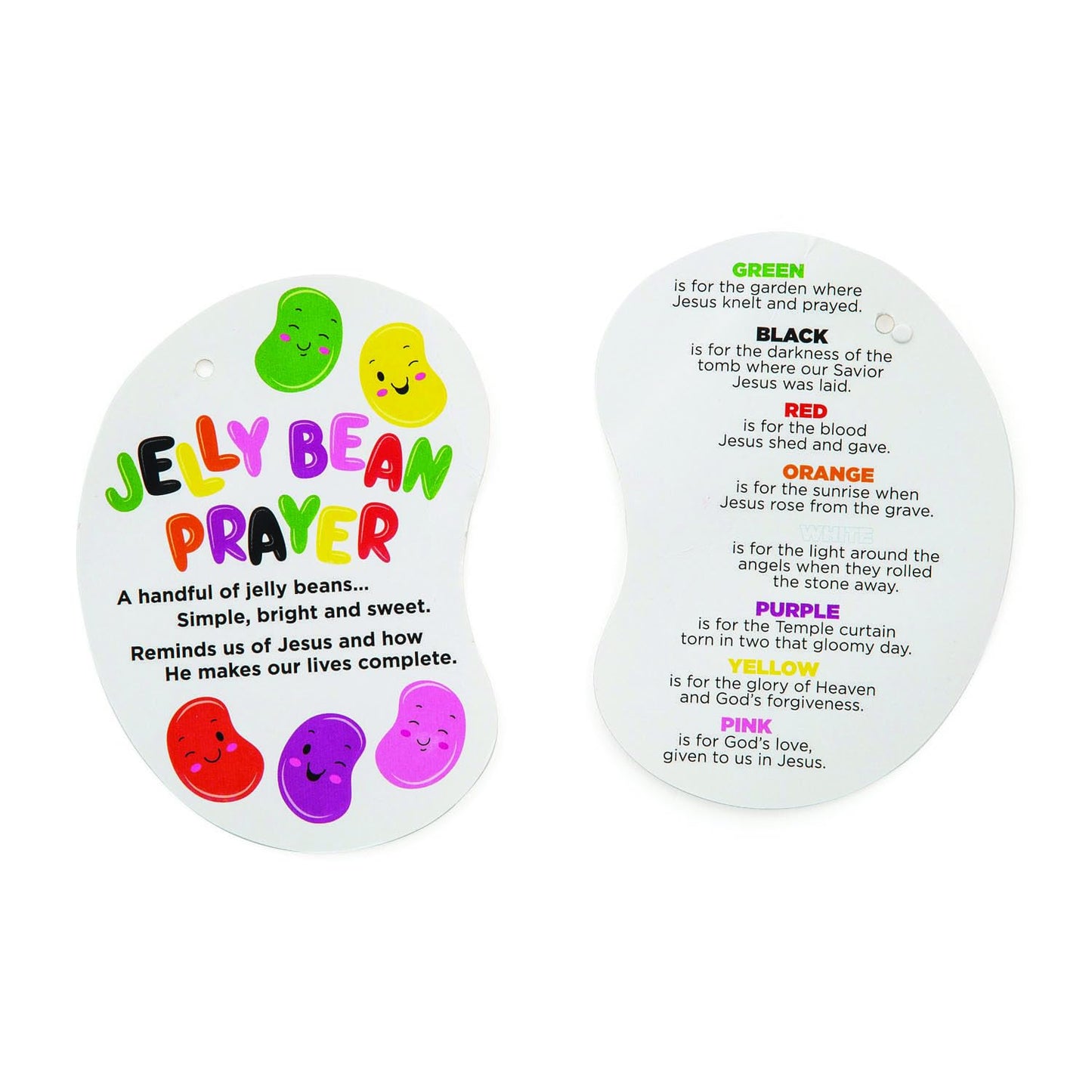 Plush Jelly Beans with Prayer Card - Set of 12 Plushies - Easter Stuffed Animal Toys and Religious Basket Fillers