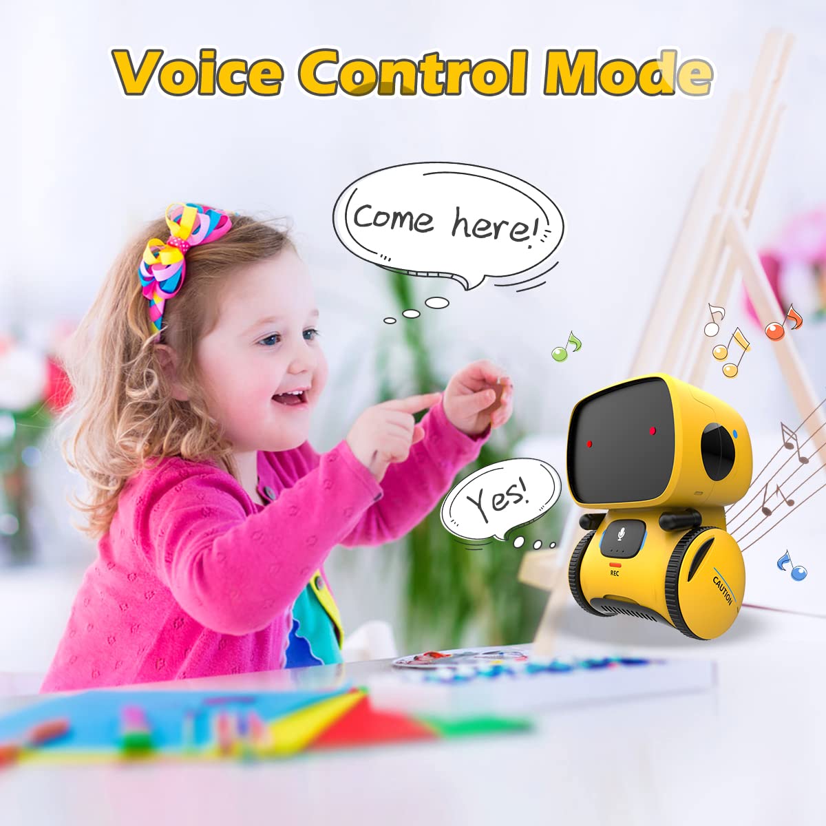 KaeKid Robots for Kids, Interactive Smart Robotic with Touch Sensor, Voice Control, Speech Recognition, Singing, Dancing, Repeat