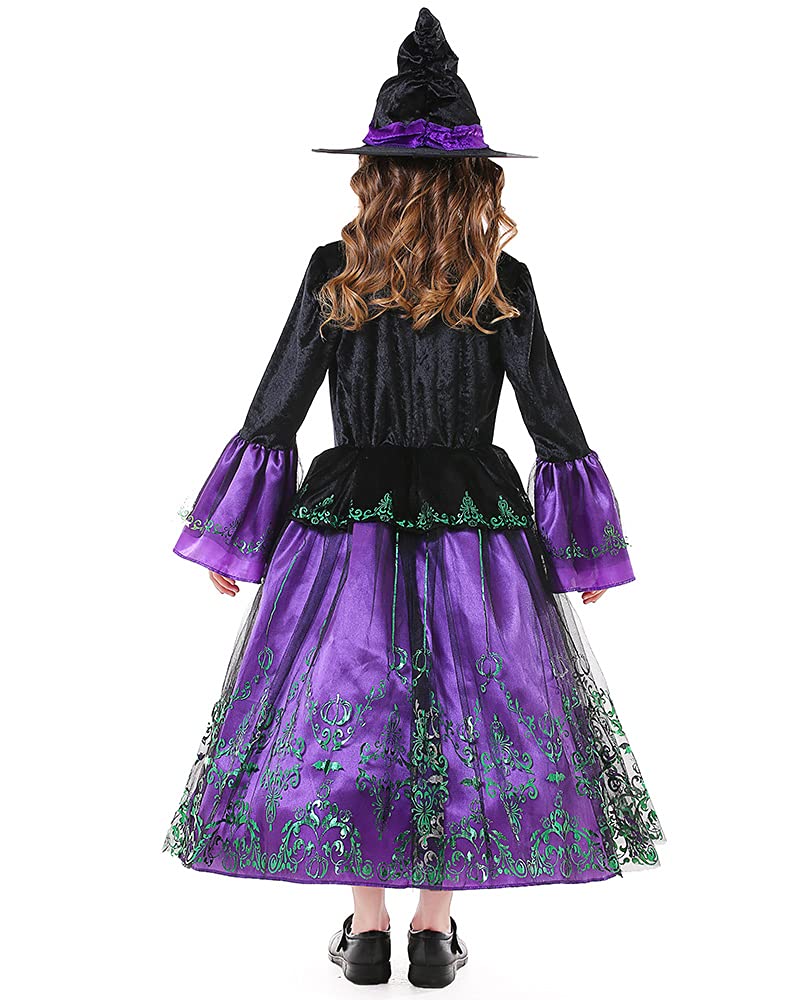 Seasons Girls Enchanting Witch Costume (M(8-10))