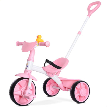 Kriddo 2 In 1 Kids Tricycles Age 18 Month To 3 Years, Eva Wheels, Gift Toddler Tricycle, Trikes For Toddlers 2 To 3 Year Old Wit