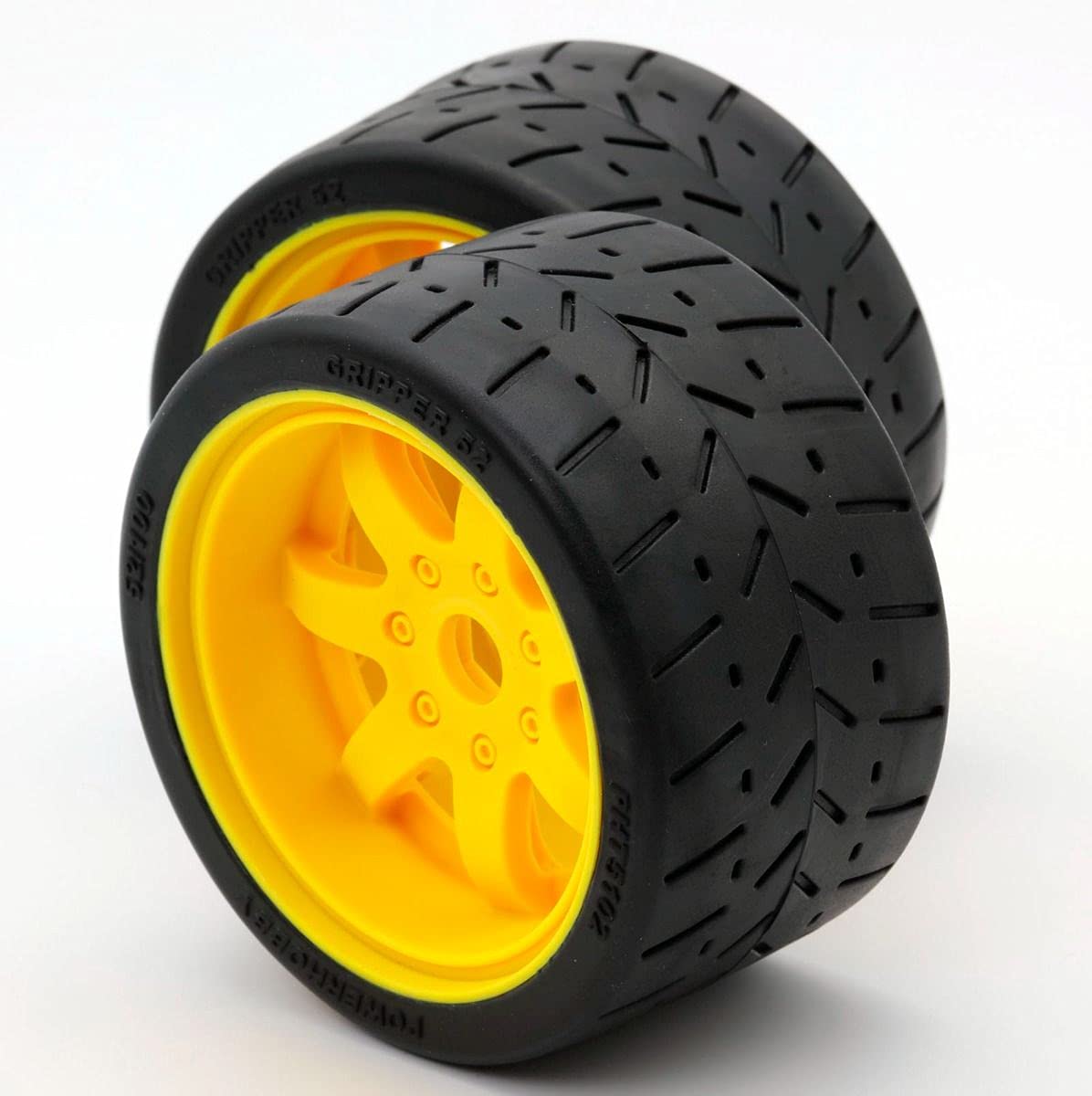 Power Hobbies Powerhobby 1/8 Gripper 54/100 Belted Mounted Rear Tires/Wheels 17mm (2) Arrma Felony/Infraction/Limiitless (Yellow