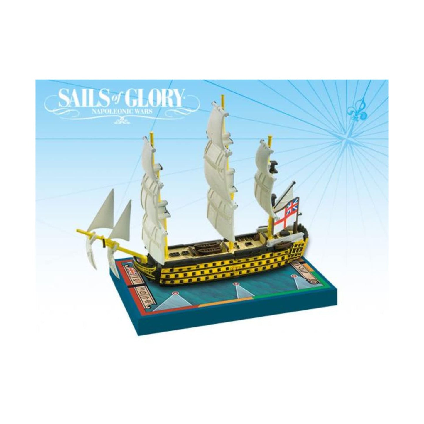Ares Games Sails of Glory Ship Pack - HMS Victory 1765, 1805, Small Size, Plastic Model SGN201A