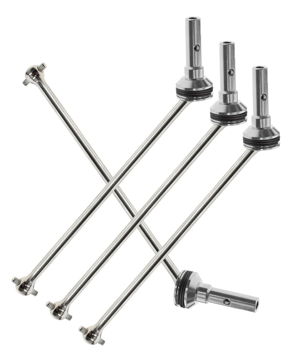 RCMYou RC Drive Shaft CVD Upgrades Part for 1/8 Sledge 4WD #95076-4, 4pcs Front Rear Harden Steel #45 Hops Up for 1/8 4WD Sledge