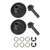 Amk 2 Sets Metal Reverse Scx10 Iii Bevel Gear, Ring Pinion Gear Set, -20% 8T-30T 1/10 Capra Underdrive Differential Axle Gears F