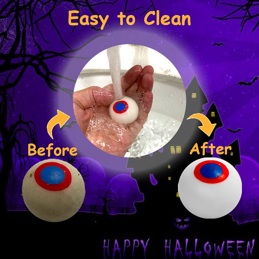 Waybla Halloween Squishies Toys - 36 PCS Cute Mochi Stress Relievers, Small Silicone Halloween Party Favors, WB-Halloween-MC01-36