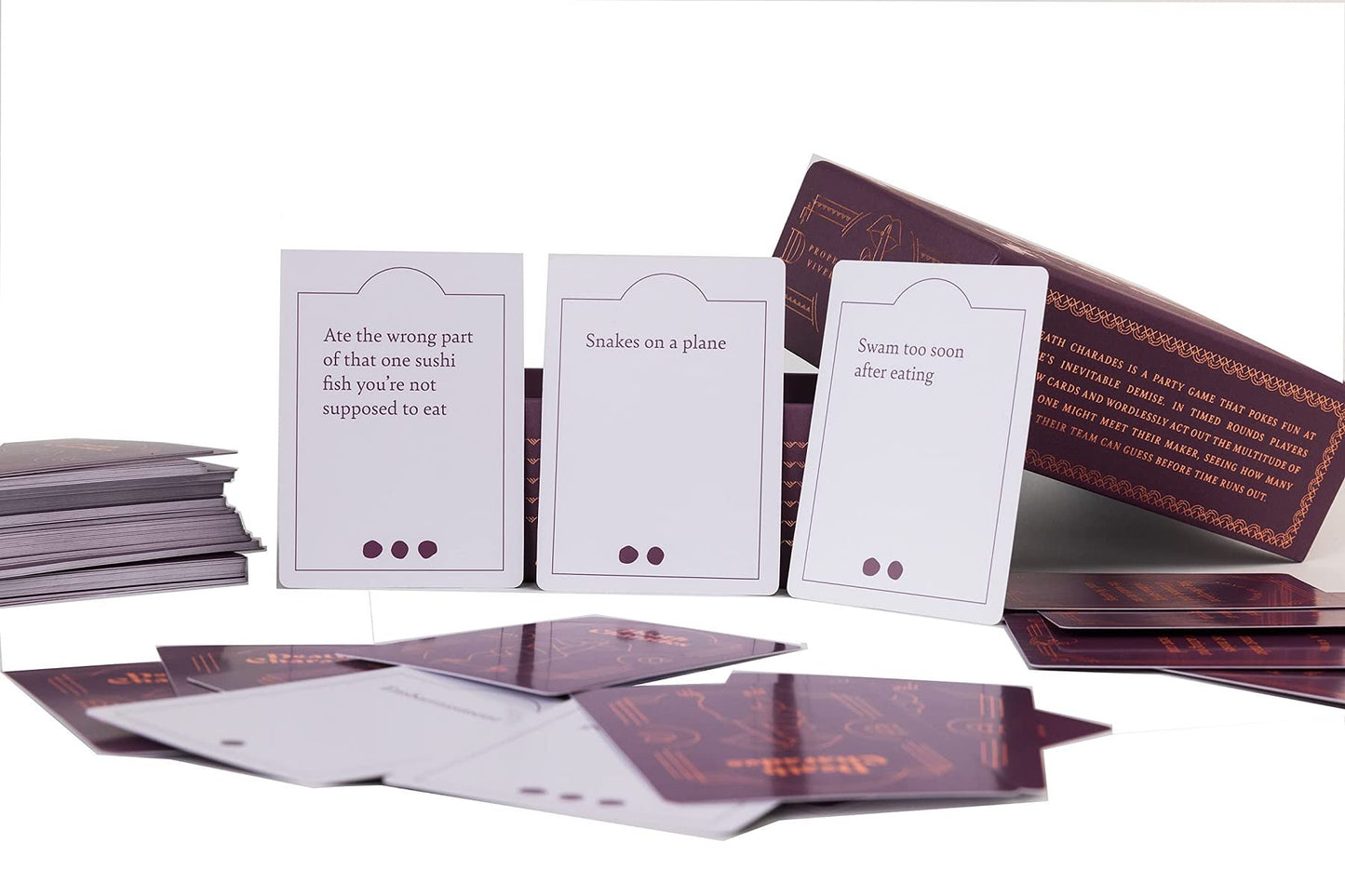 Death Charades: Silly, Fun, Party Card Game, Teams Have 45 Second Rounds To Guess The Charade, Endless Rounds Or Until The Cards