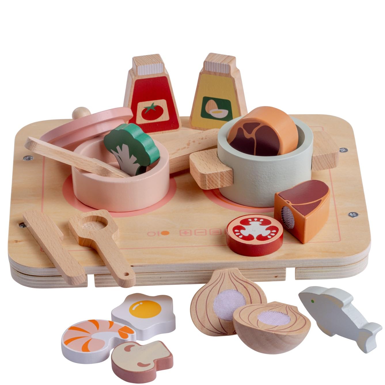 Jc Toys Parfait Collection | Real Wood 16 Piece Kitchen Chef Set | For Dolls And Stuffed Animals Ages 3+ | Twiggly Toys