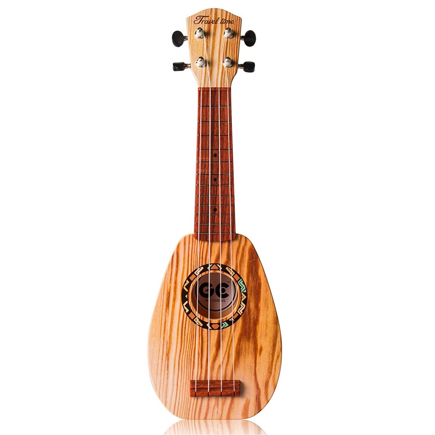 Yolopark 17' Kids Toy Guitar For Girls Boys, Mini Toddler Ukulele Guitar With 4 Strings Keep Tones Can Play For 3, 4, 5, 6 7 Year Old Kids Musical Instruments Educational Toys For Beginner (Wood)