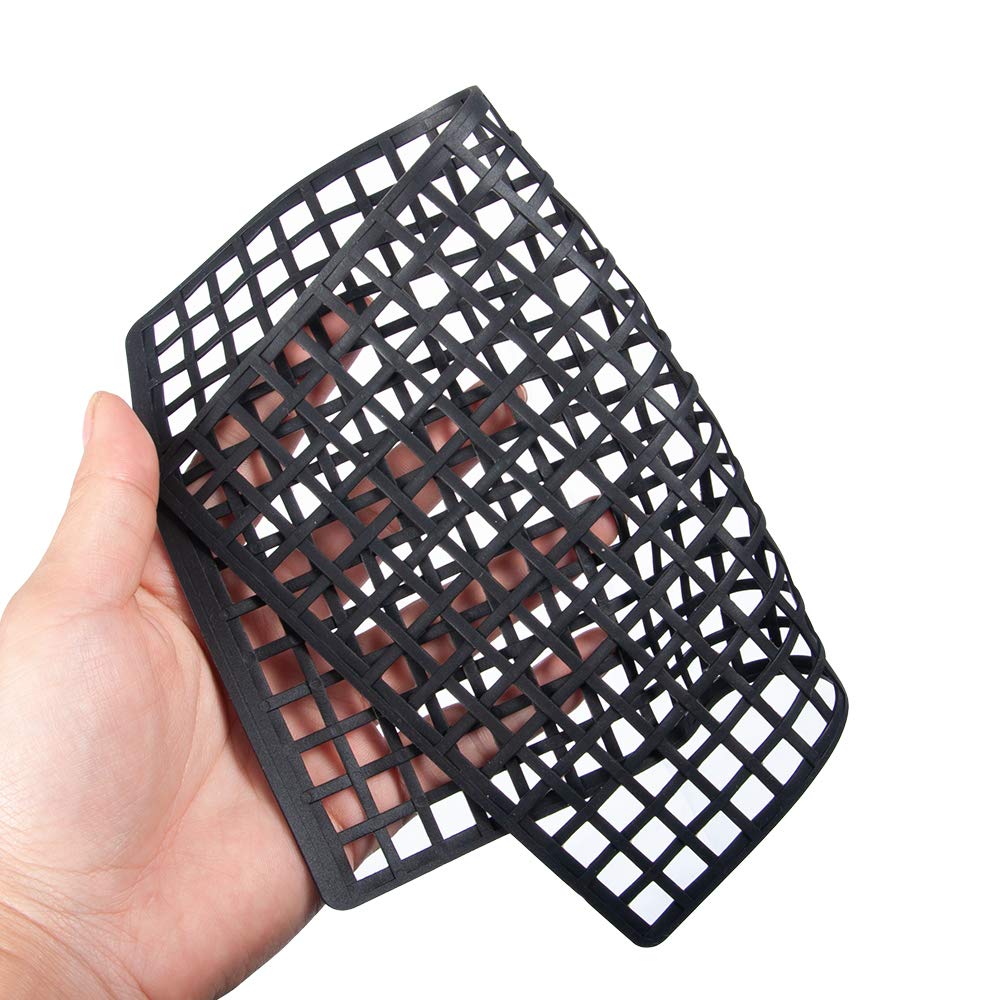 RCLions Rubber RC Car Window Net, Luggage Net Vehicle Scale Accessories for 1/10,1/8 RC Crawler Car (Black)