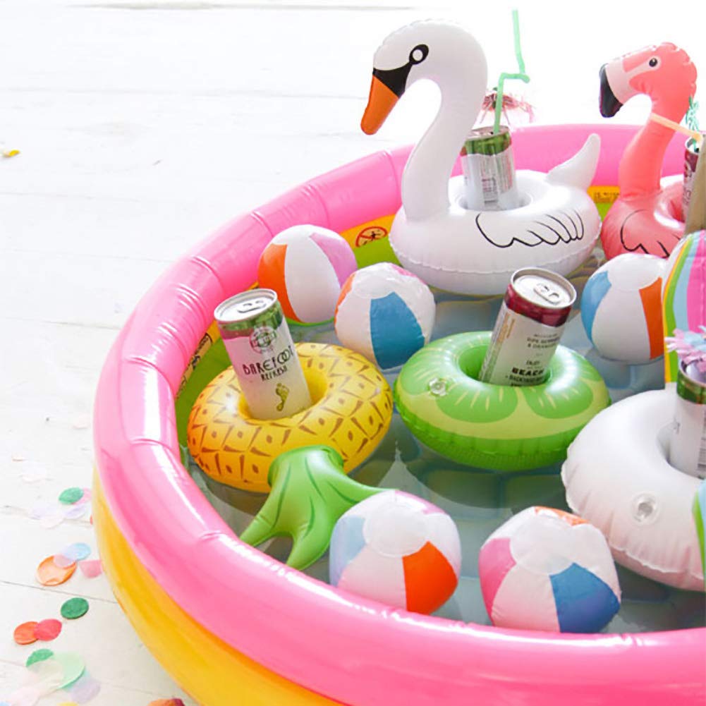 Inflatable Drink Holder 3 Pack Cactus Drink Pool Floats Cup Holders For Summer Pool Party, Variety Shape To Choose