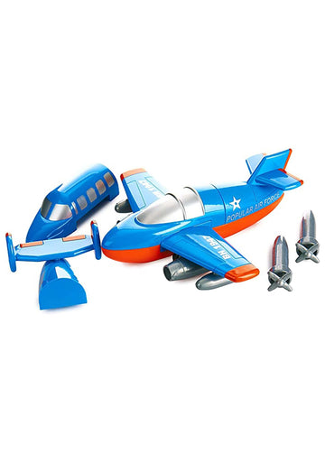 Magnetic Build-A-Plane Magnetic Toy Play Set, 12 Pieces, Colors May Vary,White