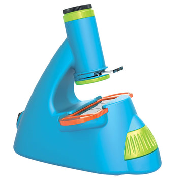 Kids First Big & Fun Microscope Science Experiment Kit | Easy-To-Use Kids Microscope | Ages 4-6 | Stem Experiment Guide And Full-Color User Manual | 72 Images | Extra-Wide Eyepiec With Light-Up Stage