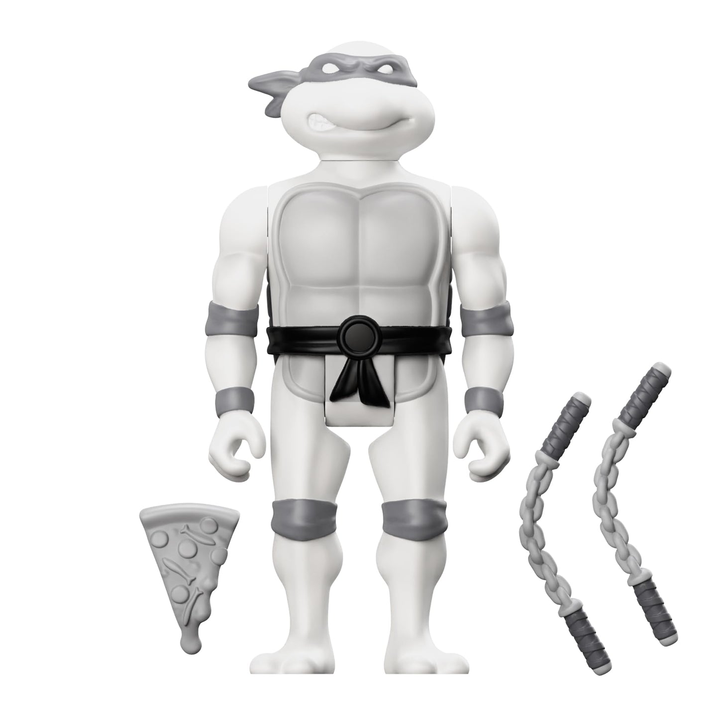 Super7 Teenage Mutant Ninja Turtles Michelangelo (Comic Grayscale) - 3.75' Tmnt Action Figure With Accessories Classic Cartoon Collectibles