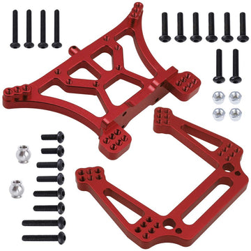 Hobbypark Aluminum Front & Rear Shock Tower Mounts Replace 3638 3639 For 1/10 Traxxas Slash 2Wd Upgrade Parts Fit Rustler Vxl Ba