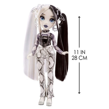 Rainbow High Shadow Series 1 Heather Grayson- Grayscale Fashion Doll. 2 Grey Designer Outfits To Mix & Match With Accessories, Great Gift For Kids 6-12 Years Old And Collectors, Multicolor, 580782