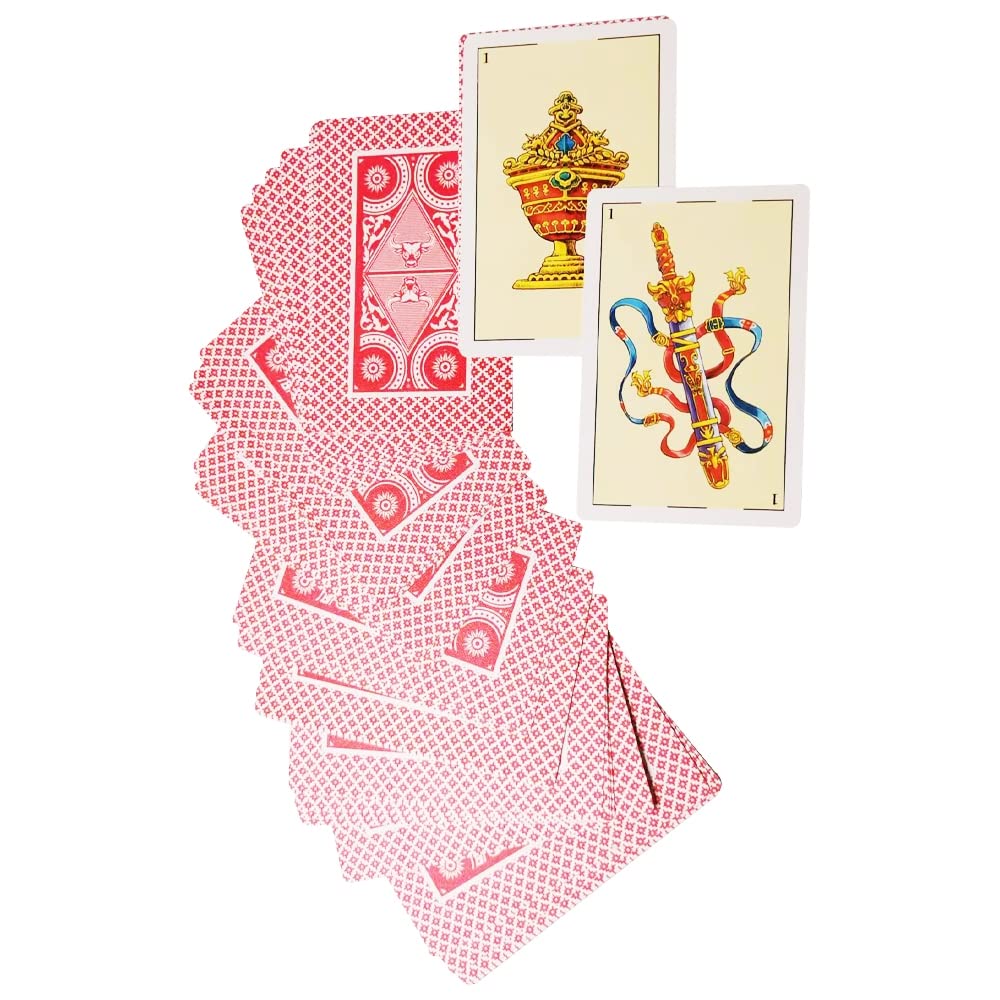 2 Decks Spanish Playing Cards Cartas Españolas, Baraja Española, Briscas Cards Puerto Rico, Mexican Playing Cards, Plastico Spanish Cards, Barajas Espanolas Plasticas(With Playing Card Boxes)