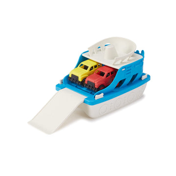 large online retailer Basics Ferry Boat with 2 Mini Cars Bathtub Toy for Kids Ages 2 and Up Blue Small