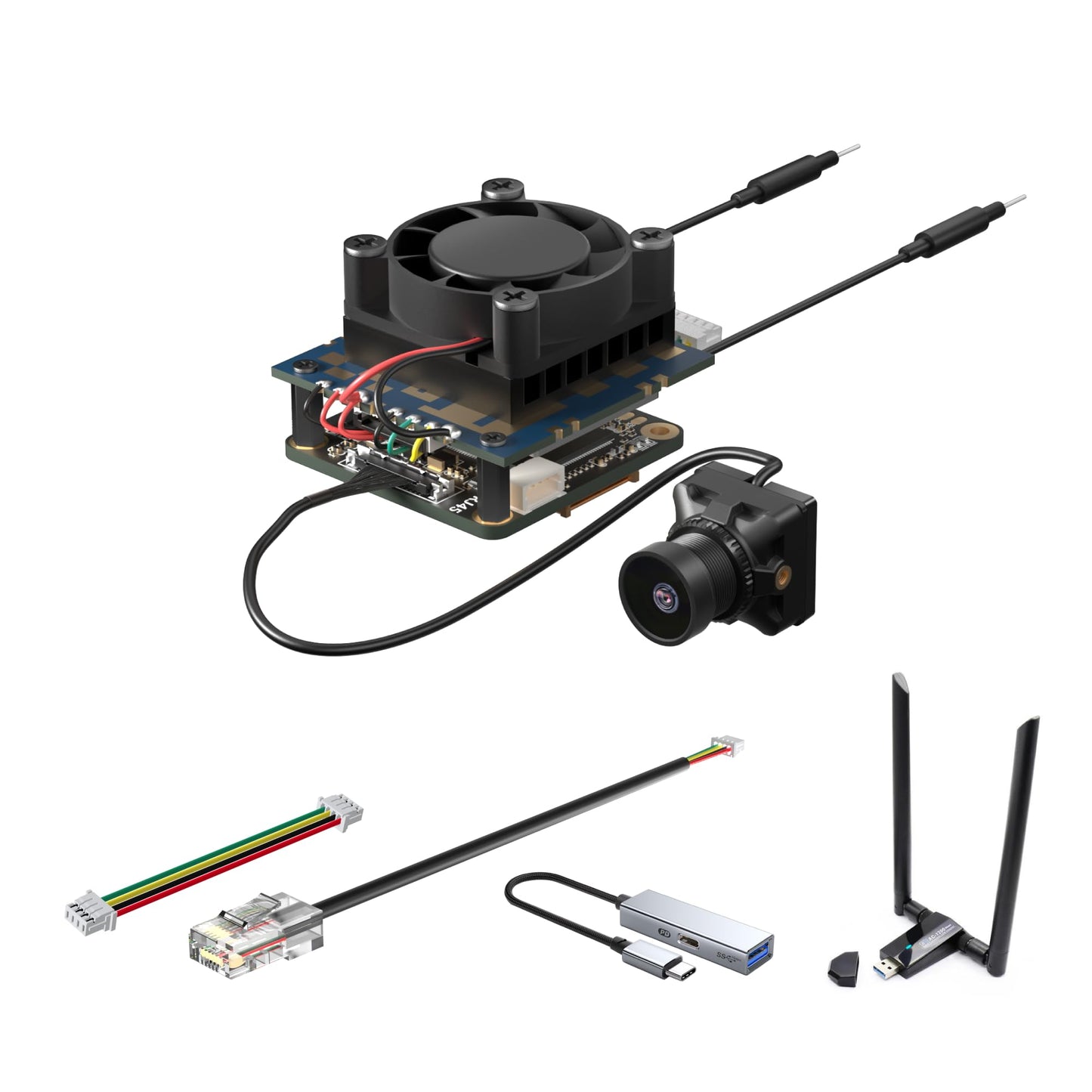 Runcam Wifilink Digital Hd Fpv System Kit With Micro Fpv Camera & Vtx Transmitter Module For Fpv Monitor On Mobile Devices Fixed