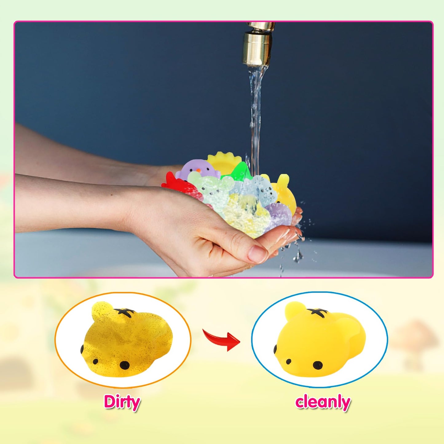 200 Pcs Mochi Squishy Toy, Kawaii Squishies Bulk Party Favors For Kids 4-8 8-12 Boys Girls Toddlers Teens Gift For Christmas Birthday Classroom Prizes Goodie Bag Stuffers