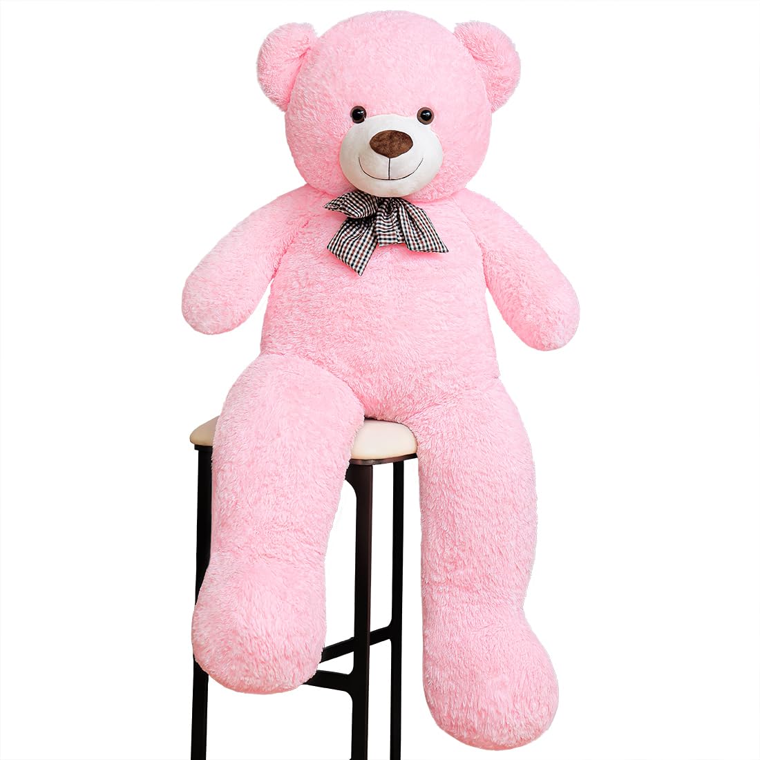 SNOWOLF Giant Teddy Bear 55inch Stuffed Animals Plush Toy Big Soft Bear for Girlfriend Kids Valentines Christmas Birthday, 7Lbs