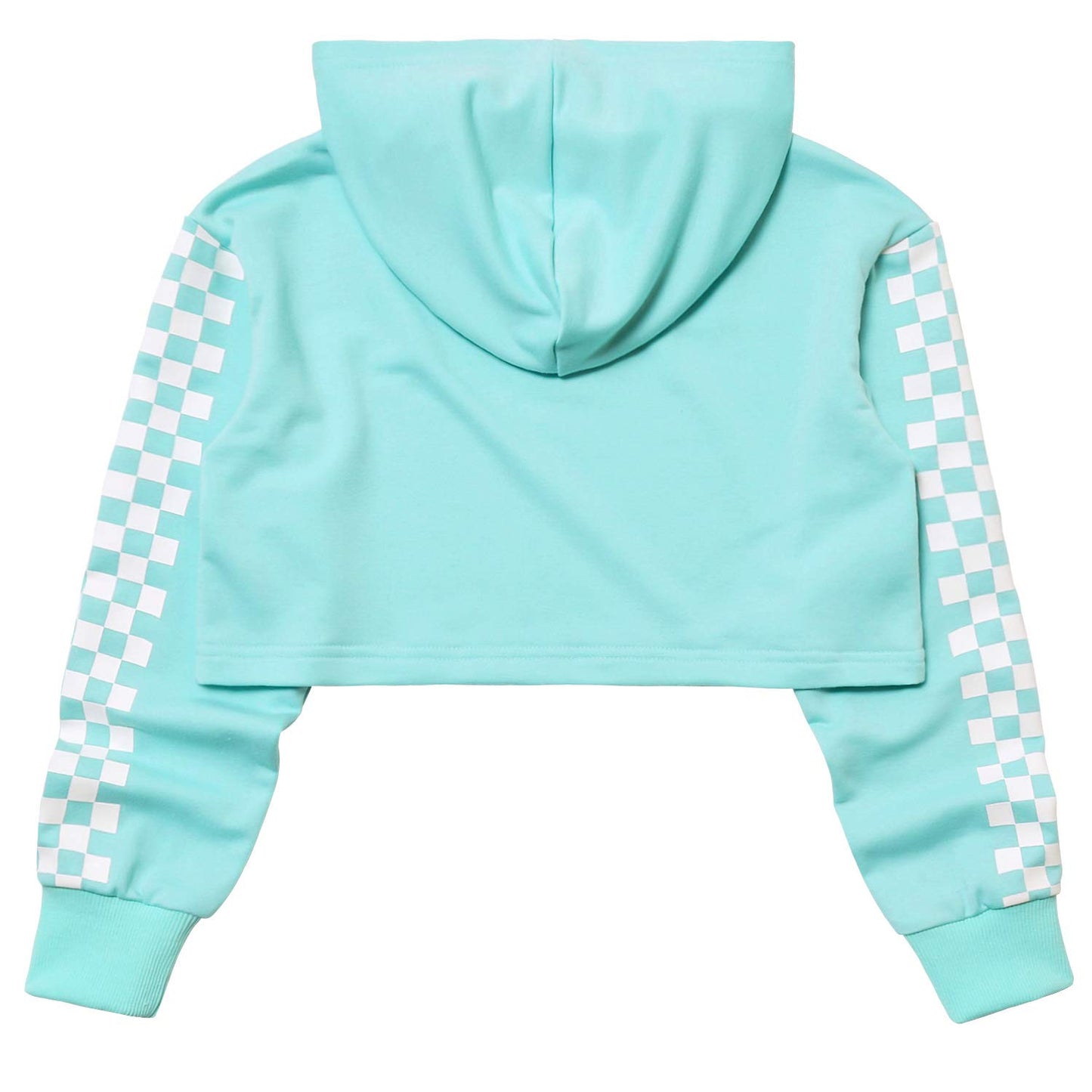 Perfashion Girls Crop Top Hoodie Cropped Sweatshirts Plaid Long Sleeve Hoodie Mint 10T 11T