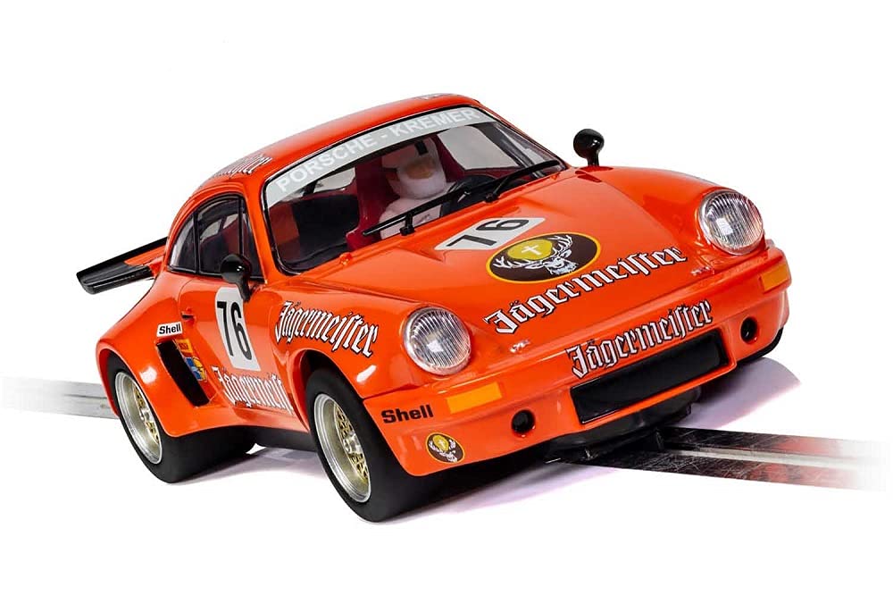 Scalextric Porsche 911 3.0 Rsr Jagermeister 1:32 Slot Race Car C4211 Orange