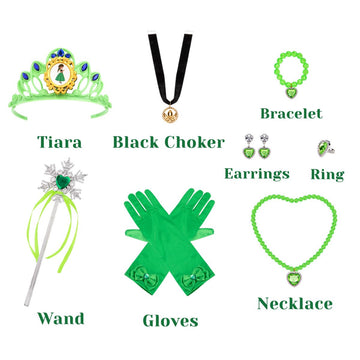 Meland Princess Dress Up for Girls - Light Up Princess Dress for Role Play, Halloween Costume for Toddler Girls 3-10 (3-4 Years)