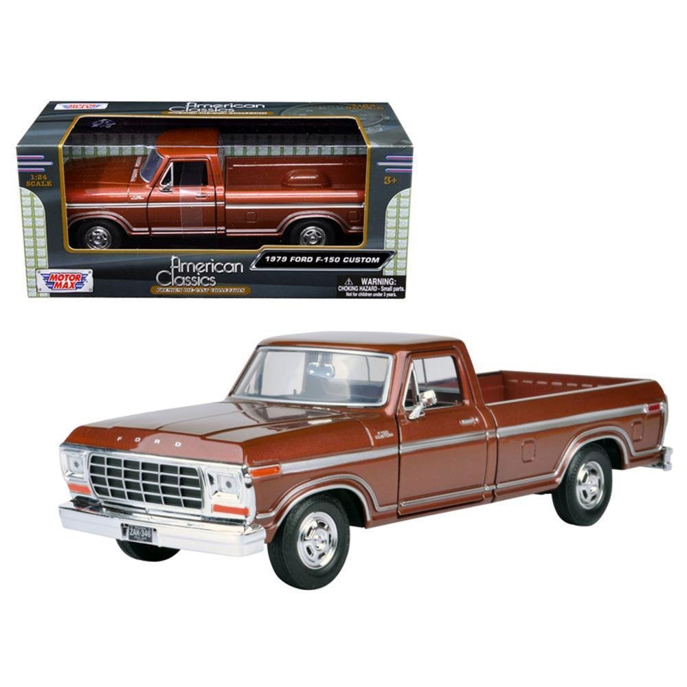1979 Ford F-150 Pickup Truck Brown (Timeless Legends) Diecast 1:24 Model - Motormax