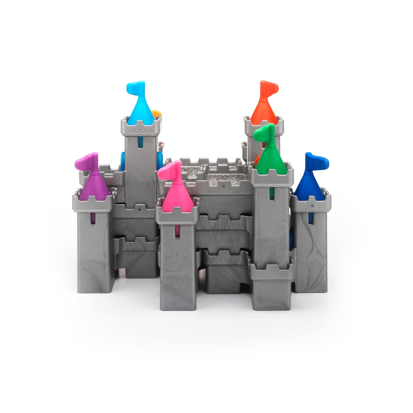 SmartGames Tower Stacks 3D Logic Puzzle Game, 80 Challenges, Multicolor, Plastic, 24 cm x 9 cm x 17 cm, Ages 7+