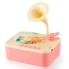 Kids Phonograph With 96 Cards,Children'S Storyteller Sleeping Music Box (Pink)