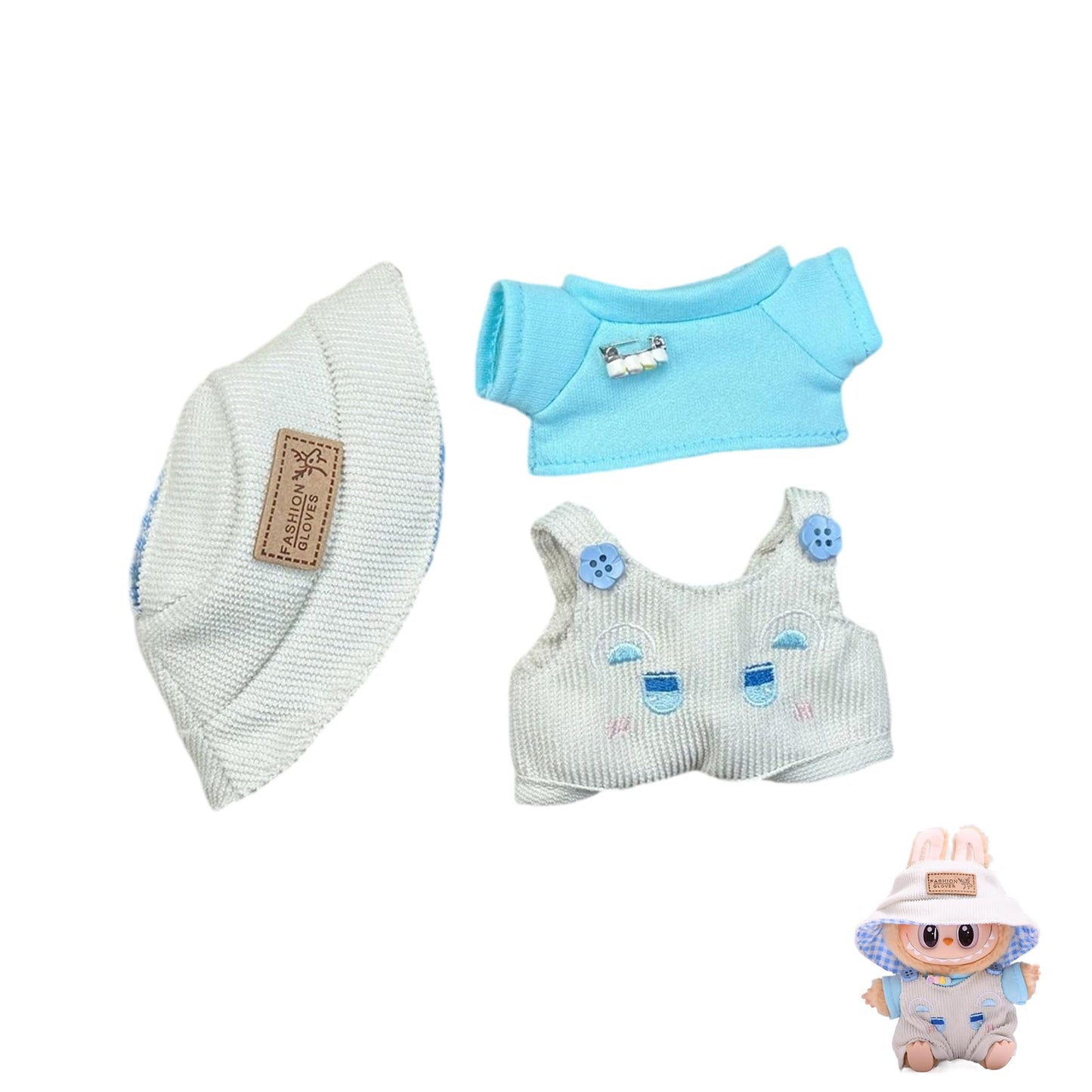 2025 New Clothes For Labubu Outfit, Exquisite Accessories For Labubu,Cute Clothes Set For 17 Cm Labubu Accessories (#Y)