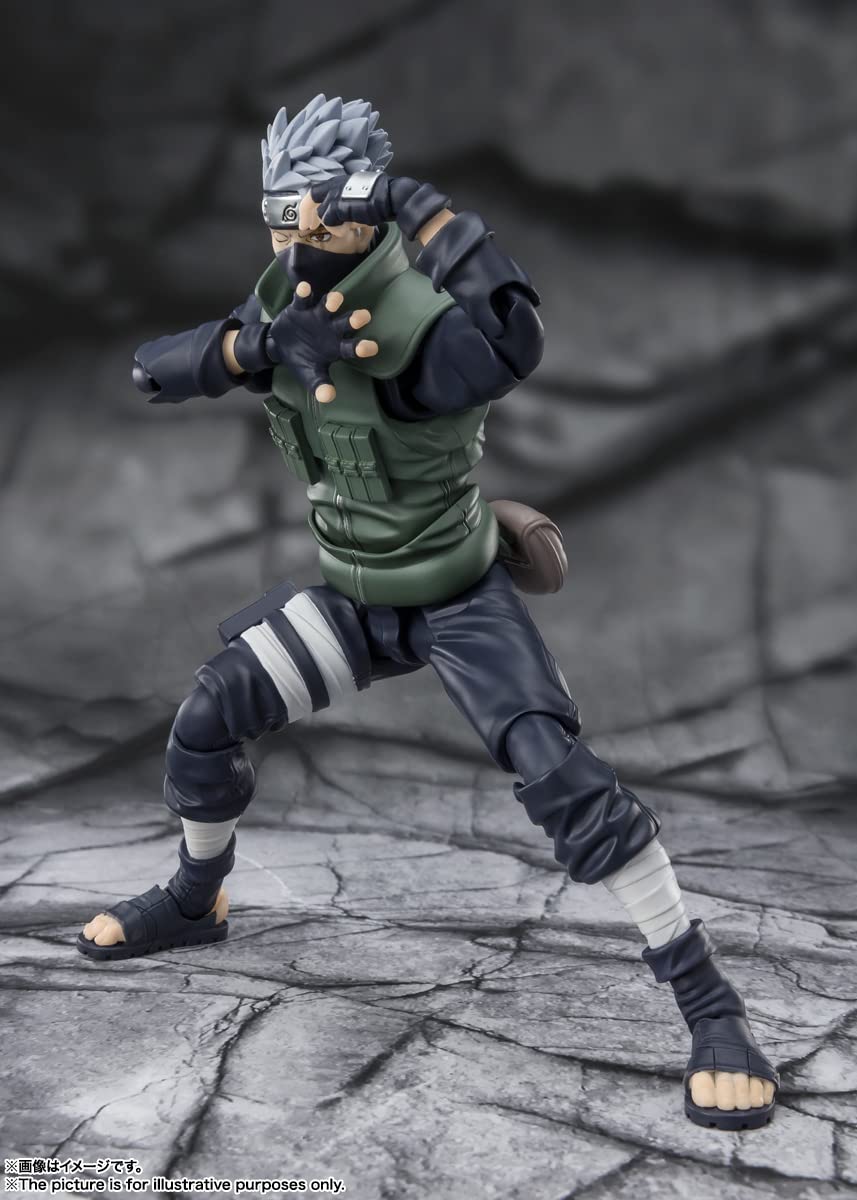 Tamashii Nations - Naruto: Shippuden - Kakashi Hatake (The Famed Sharingan Hero), Bandai Spirits S.H.Figuarts, 6.3 Inch