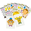 Rhode Island Novelty Make Your Own Zoo Animal Sticker Assortment 12 Sheets Per Order
