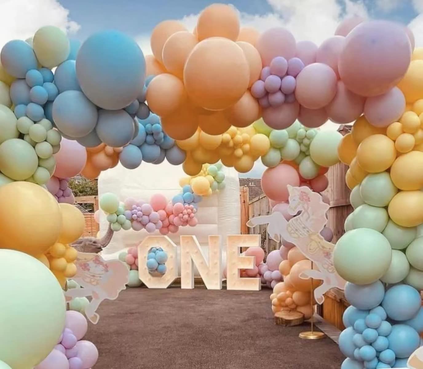 Kalor 18 Inch Pastel Orange Balloons, 10Pcs Thick Latex Round Helium Balloons For Birthday Family Party Wedding Party Baby Shower Decoration Supplies