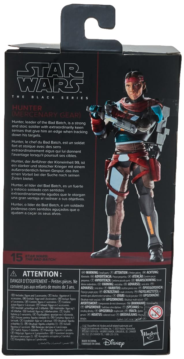 Star Wars The Black Series Hunter (Mercenary Gear), Star Wars: The Bad Batch 15-Cm Action Figures