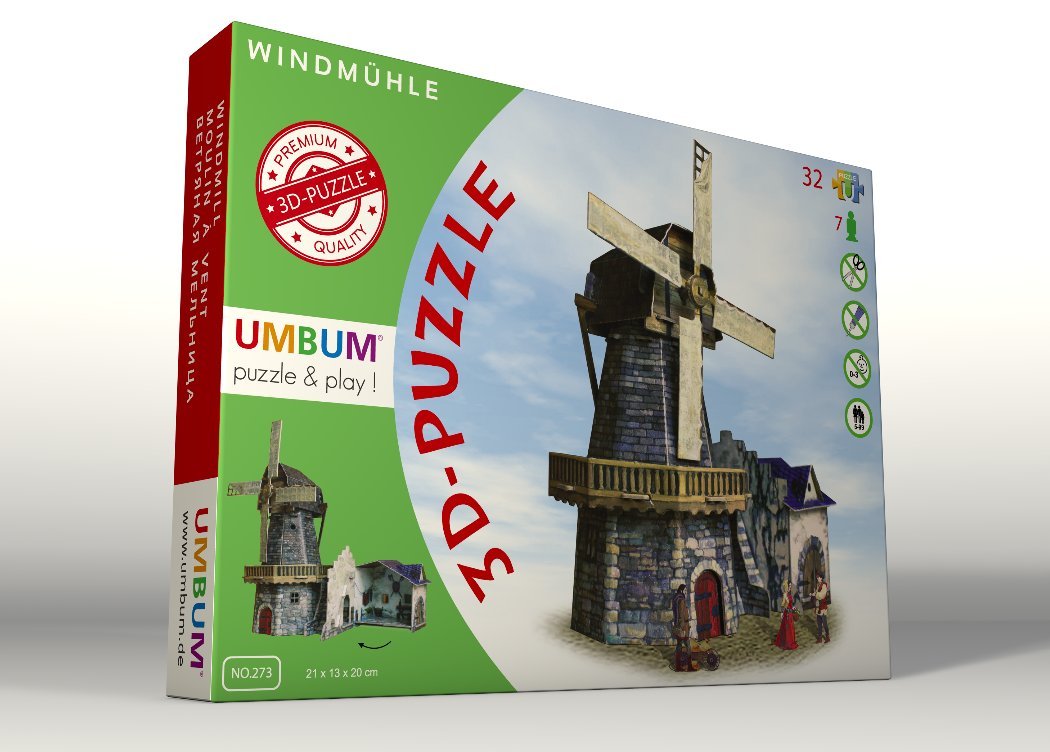 Clever Paper Windmill With Figures