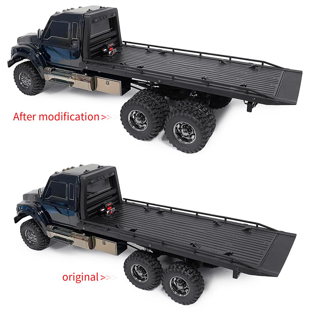 MORLORDY RC Dually Conversion Kit - Single Wheel to Two Wheel Conversion Kit for Flatbed Hauler T6 G63 TRX6 1/10 Scale RC Model