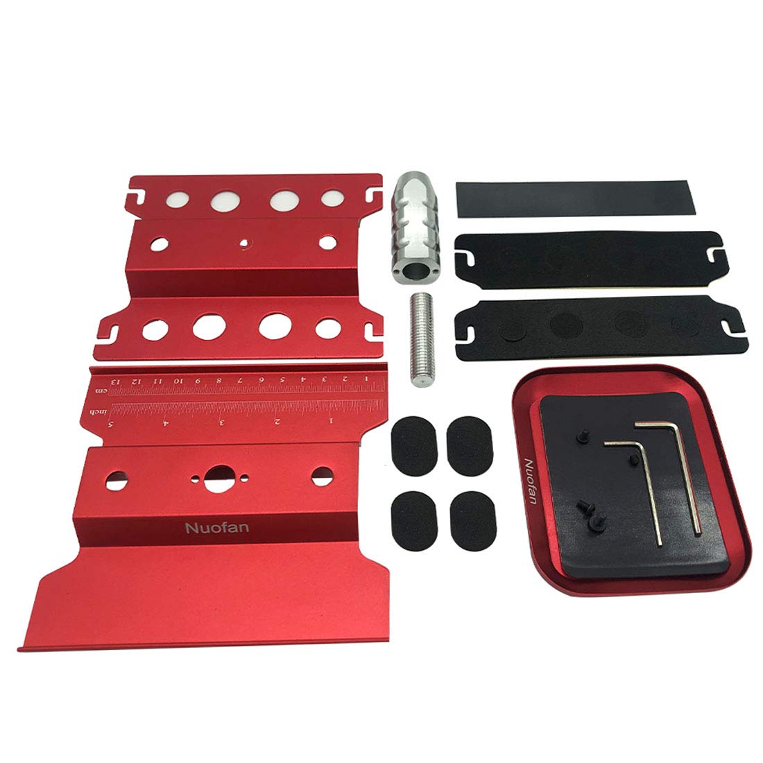 RC Car Work Stand Aluminum Repair Workstation 360 Degree Rotation Lift Lower w/Screw Tray for 1/10 1/12 1/16 Scale Traxxas TRX4