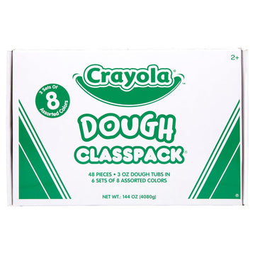 Crayola Dough Classpack - 8 Assorted Colors (48 Count), 3Oz Kids Dough, Classroom Supplies For Teachers & Art Projects, Nontoxic, Ages 3+