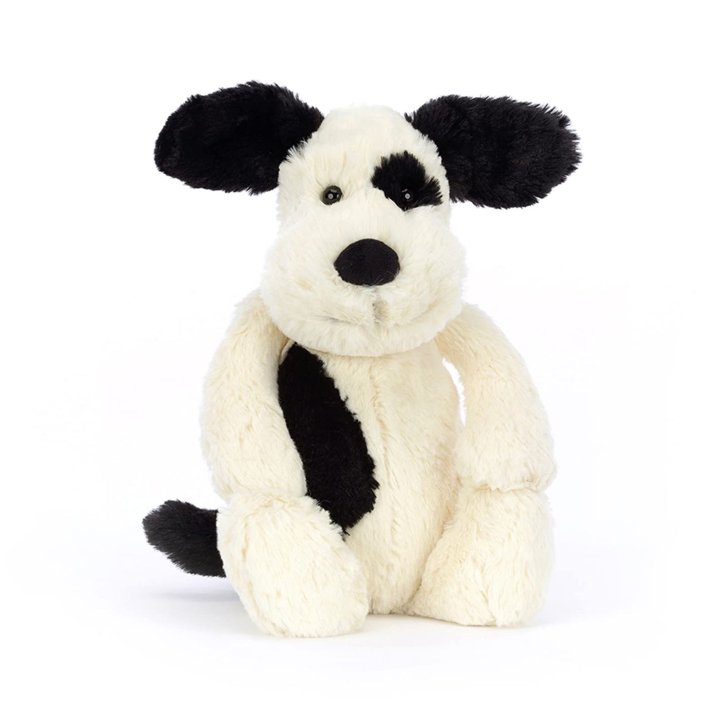 Jellycat Bashful Black and Cream Puppy Stuffed Animal, Large 15 inches - Dogs and Puppies Plush Toy - Classic Children's Gift
