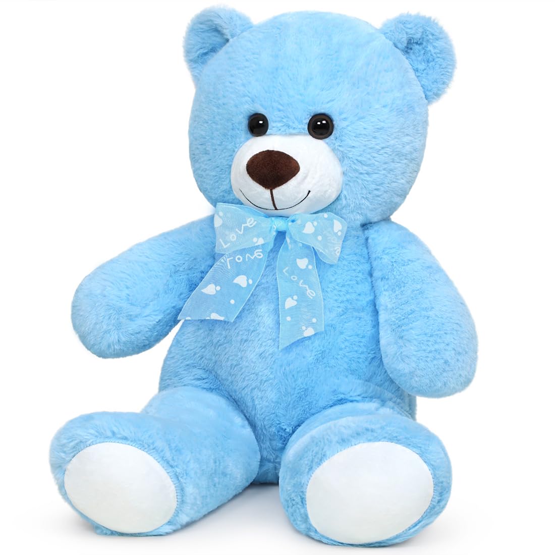 Sausudols Teddy Bear Stuffed Animal 16'' Small Teddy Bear Gift For Christmas Birthday Blue