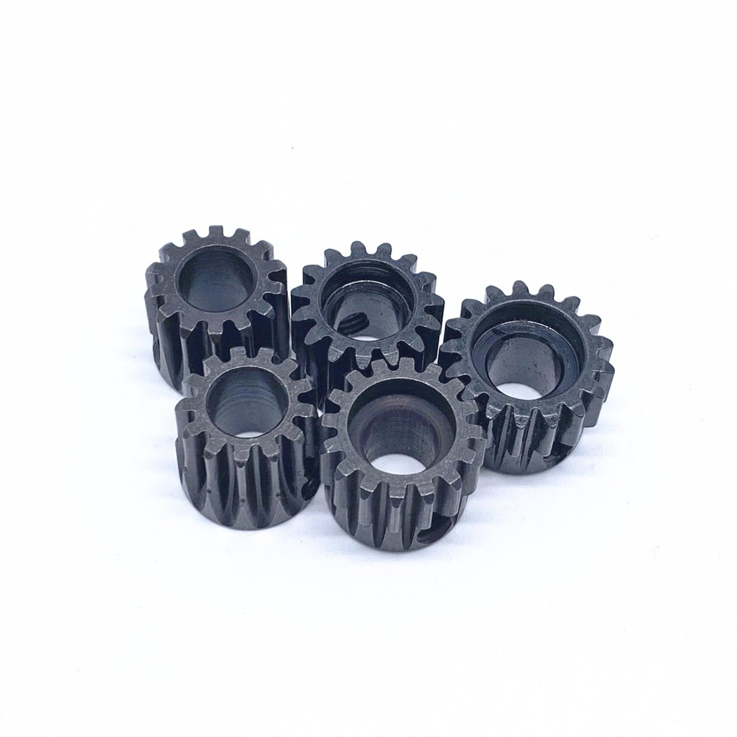 KingVal Replacement 5PCS M1 8mm 13T 14T 15T 16T 17T Steel Pinion Motor Gear Compatible with 1/5 RC Car Brushed Brushless Motor