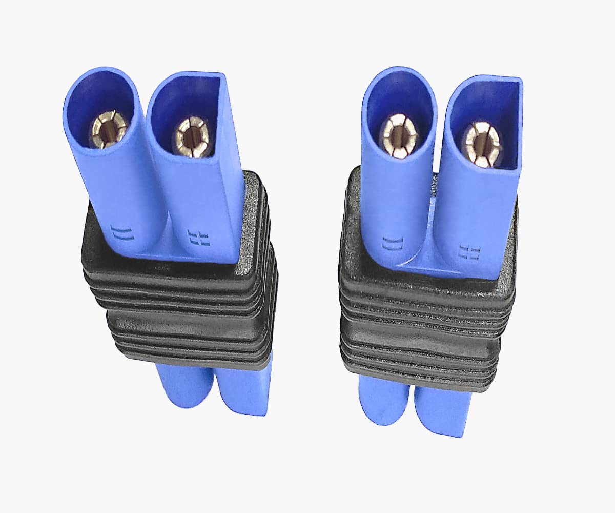 WOODGUILIN 2 Pcs Ec5 Male Plug to Ec5 Male Connector Plug Adapter for RC Lipo Battery Ec5 Plug to Ec5 Connection(2 Pack Ec5-Ec5)