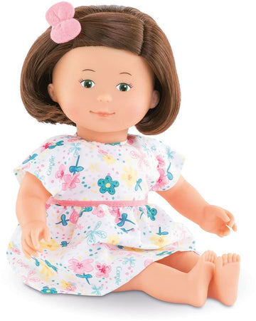 Corolle 13" Eglantine Doll - My First Doll, Pink Vinyl, Painted Eyes, Model 9000260030