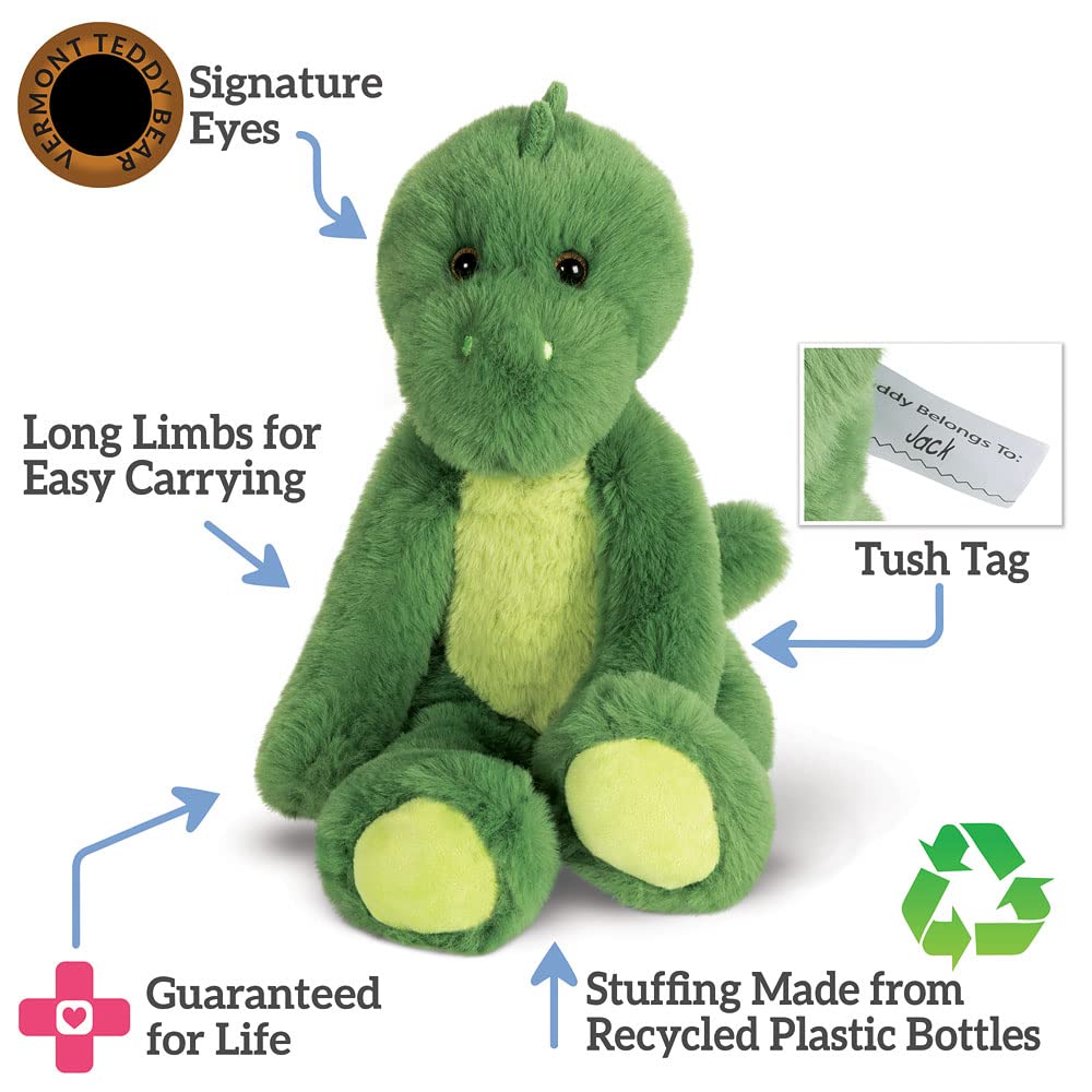 Vermont Teddy Bear Dinosaur Stuffed Animal - Plush Dinosaur, Buddy, 15 Inch
